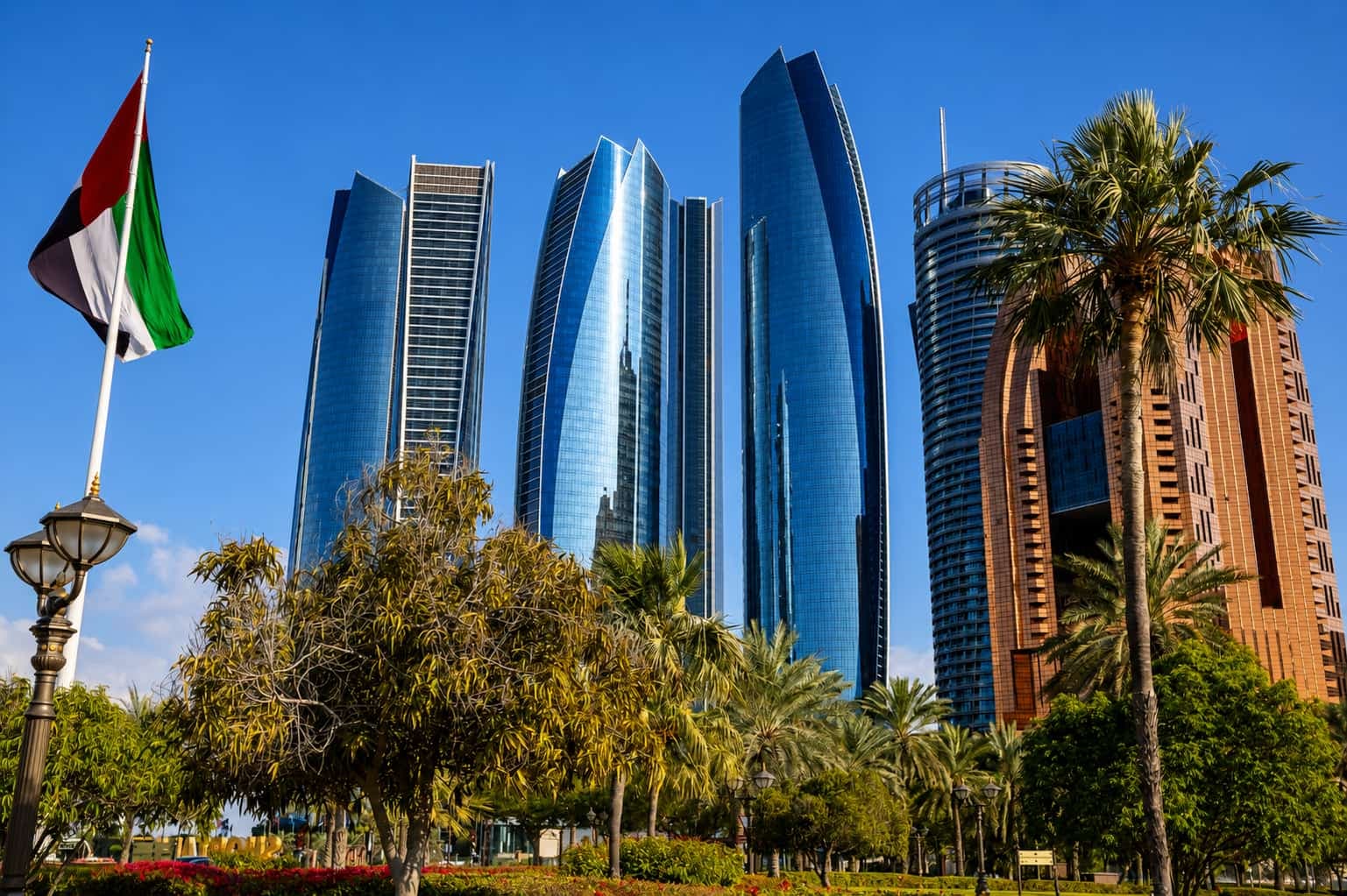 Abu Dhabi waterfront panorama