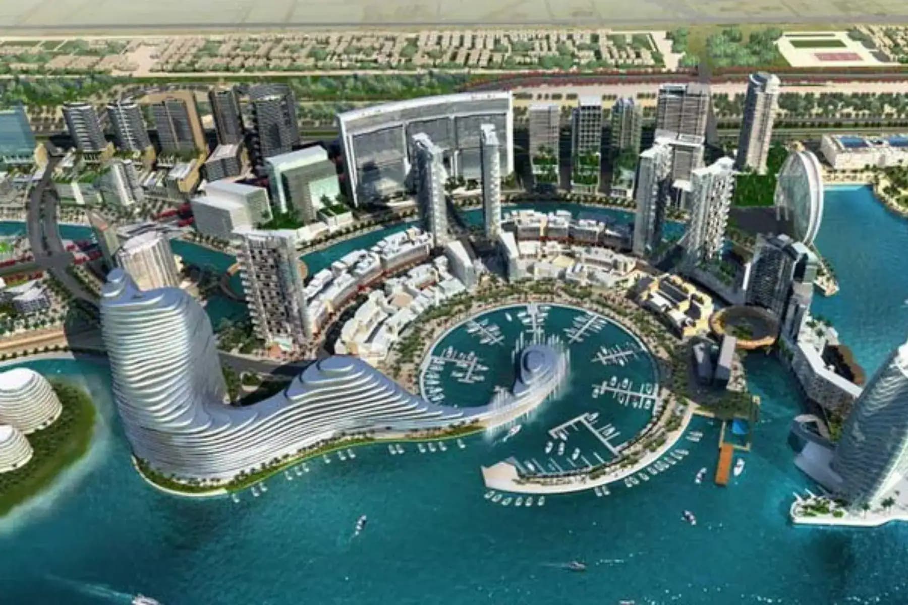 Abu Dhabi waterfront panorama