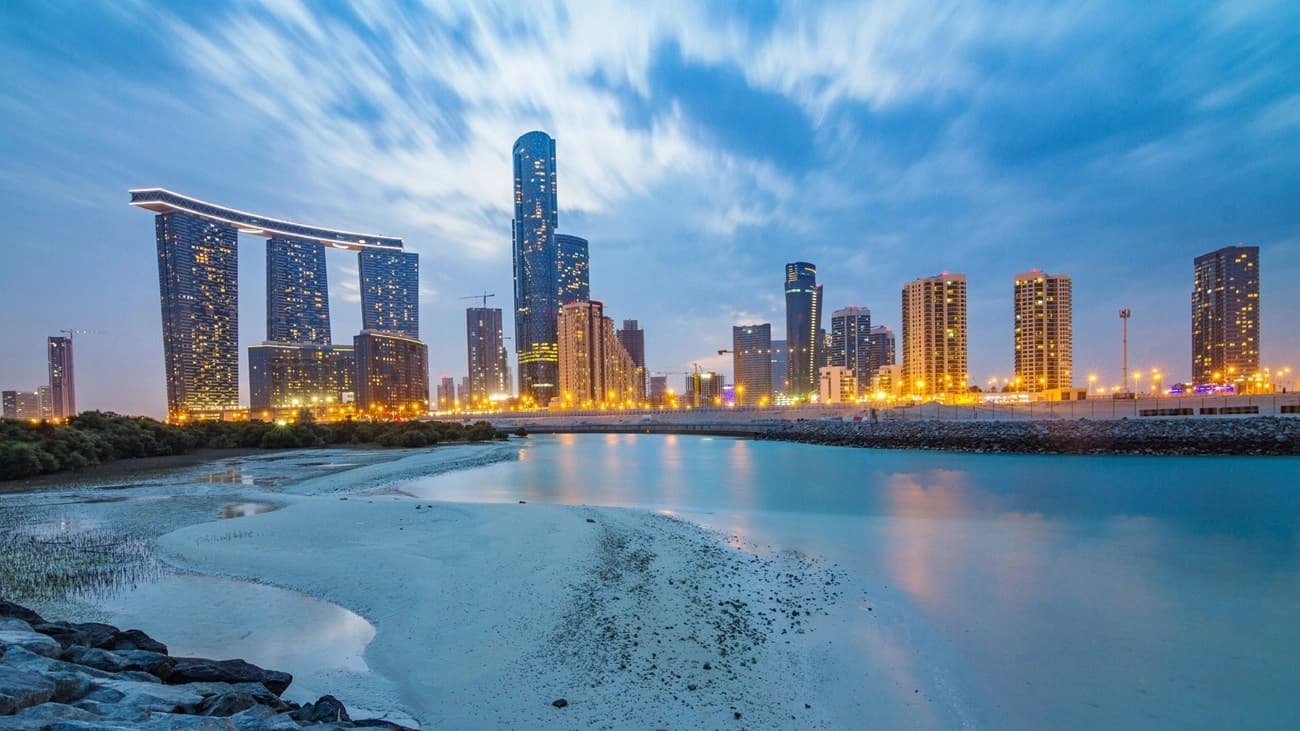 Abu Dhabi waterfront panorama