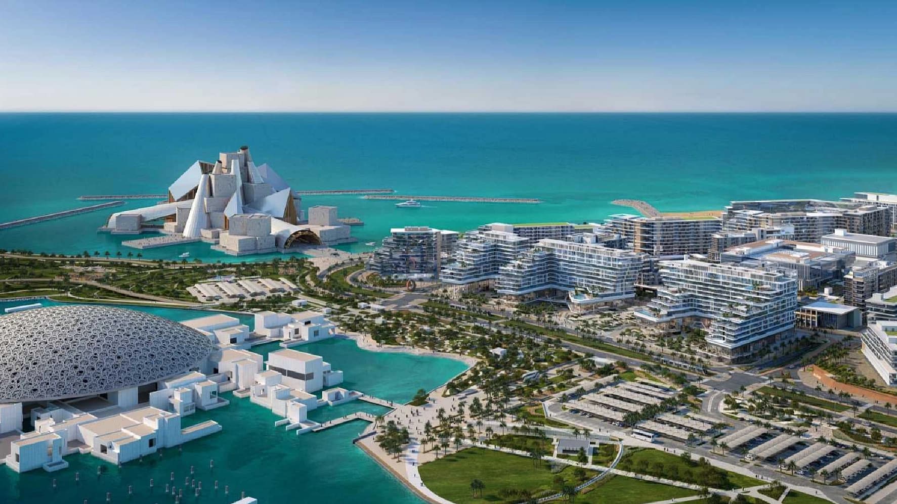Abu Dhabi waterfront panorama